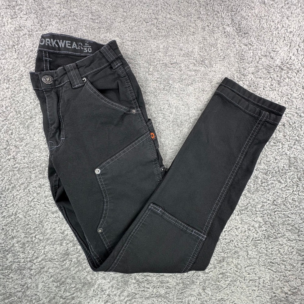 Dovetail Workwear The Maven Slim Black Cordura Utility Work Pants Womens 28x30